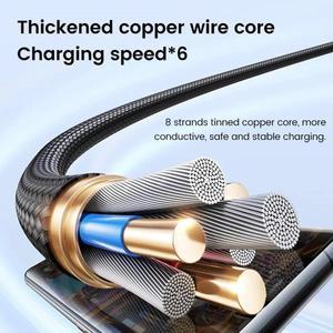 90 ℃ 팔꿈치 USB C타입 케이블 66W 6A - iphone 호환15용 고속 충전 데이터 코드 0.25M/0.5M 숏 전원 은행