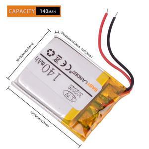 JST2.0 2P 리튬 포 배터리  3.7V 302025 이온 110mAh 폴리머  블루투스 청정기 램프  GPS 셀