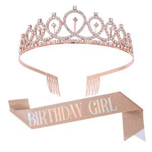 아기할로윈 우리아이선물 생일공주왕관띠세트 로즈골드 할로윈소품 코스튬