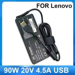 AC 어댑터 90W 20V 4.5A USB 핀 OT APB03 Lenovo ThinkPad X1 Ultrabook B40 G50 M4400 M4450 Z50 Z505 Essential 용 노트북 충전기