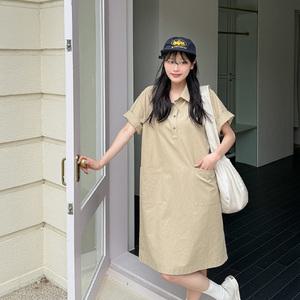 [빅사이즈]이블렛 뉴르벤 린넨 포켓 카라 원피스 제이스타일