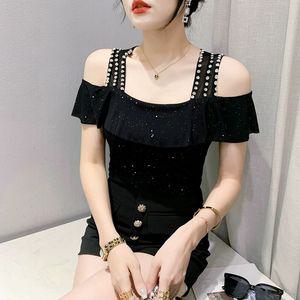 라인 댄스복 상의 방송댄스 업그레이드 반짝이 줌바