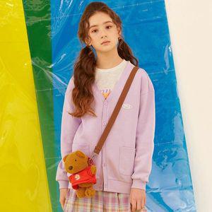 [보리보리/오션스카이]여아 브이넥 단추 가디건