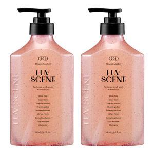 럽센트 스크럽워시 플라워마켓 화이트튤립향 500ml, 2개