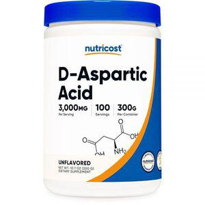 Nutricost 퓨어 D-아스파르트산(DAA) 파우더 300g