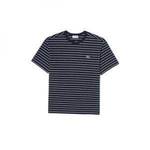 (매장정품) LACOSTE 남성 핀 스트라이프 피케 티셔츠 [네이비] TH855E-55G166 118095