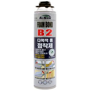 일신 B2 다목적 폼접착제 폼본드 IS-1500 건타입 800ml 건축단열제 지붕 벽체 천장 우레탄폼 스티로폼 내장제 접착 EPS XPS PIR PUR