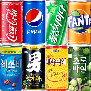 레쓰비 175ml 미니캔 음료 캔음료 서비스 업소용 음료수 캔사이다