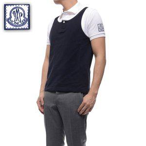 [몽클레르][QR인증][15년S/S]MONCLER 남성 감마블루 투톤 매쉬 폴로 티셔츠 8310480_84457_768_15S P17096