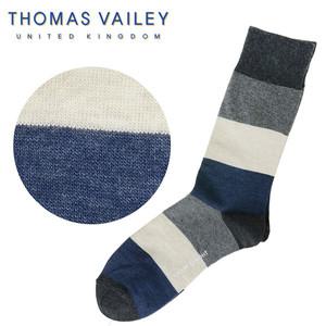 [토마스베일리][THOMAS VAILEY] 토마스베일리 신사양말 - 링글 네이비