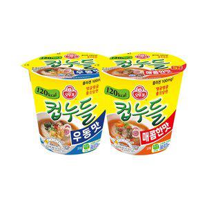 [오뚜기] 컵누들 매콤한맛 37.8g+우동맛 38.1g 각 6개씩