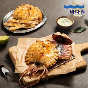 [바다원]동해안 피데기 반건조 오징어 5미(600g)국내산_대형_냉동