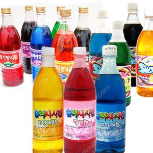 오뚜기 슬러시 시럽 슬러쉬 파파야 오렌지 포도 과일음료 희석