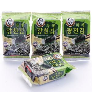 광천어머니김 16단 파래 도시락김 4g X 16봉 2개입 총 32봉 전장김 식탁김 돌자반 김밥김 김자반