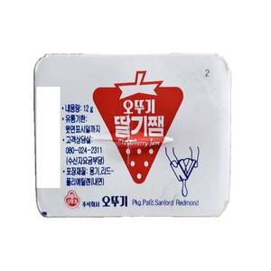 1BOX 오뚜기 딸기쨈 디스펜팩 12gx480개 / 오뚜기딸기쨈,디스펜팩,일회용딸기쨈