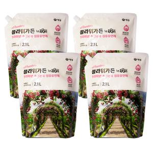 애경 프리미엄 초고농축 섬유유연제 플라워가든 아이린 2.1L 4개(1box) I