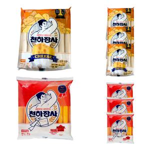 진주햄 천하장사 오리지날 504g 4개 + 천하장사 치즈 448g 4개 (총8개) 초등학생간식 군것질거리