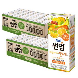 썬업 과일야채샐러드 녹황 200ml x 48팩