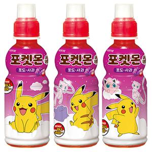 롯데 포켓몬 포도사과 235mlx24펫 포켓몬 음료 어린이 간식 주스