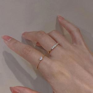 하트 다이아 골드 럭셔리 반지 레이어드링 패션 세트 실버 데일리 ring set