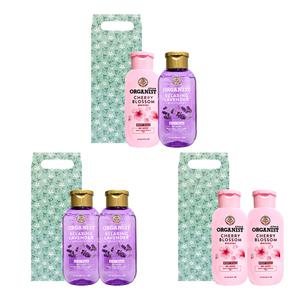 오가니스트 바디워시 세트 x 3개 / 체리블라썸향 라벤더향 190ml 선물용 증정용