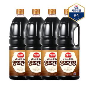 [사조] 해표 더 느리게담은 양조간장 1.8L x 4병