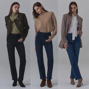 뱅뱅 24FW 기모 라이크라 여성 데님 3종