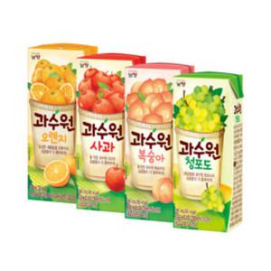 과수원 복숭아2+청포도2 190ml x 96팩 (24팩 x 4박스)