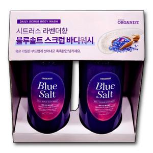 오가니스트 블루솔트 스크럽 바디워시 730ml 2입