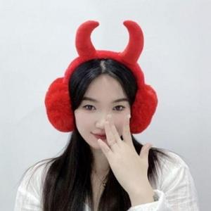 [BZJL5TH4_4C]겨울 귀도리 크리스마스 이어 붉은 악마 털