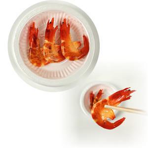 새우 모형 구이 요리 음식 대하 해산물 피규어 미니어쳐 모조 쉬림프 인테리어 부페 디피 장식 소품