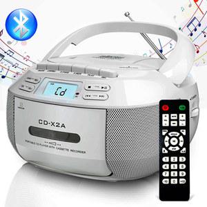 시디플레이어 Boombox CD 카세트 블루투스 FM 테이프 휴대용 CD 플레이어 학생 학습 U 디스크 MP3 스테레오 음악 플레이어
