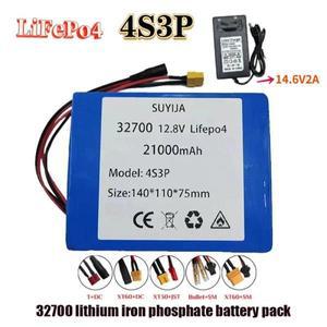 32700 전기 보트 및 무정전 전원 공급 장치용 밸런스드 BMS 내장, Lifepo4 배터리 팩, 12V, 21000mAh, 4S3P