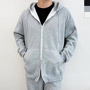 [엄지척]가을 겨울 남성 기모 빅투웨이 후드집업 야상점퍼