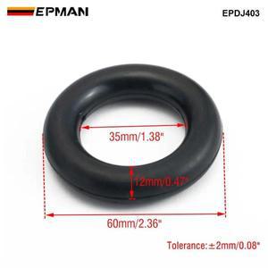 EPMAN 2PCS 60mm O 링 자동차 배기 행거 블랙 소음 감소 차량용 오래 지속되는 EPDJ403