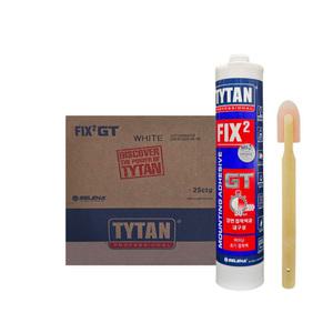 타이탄픽스2 TYTAN FIX2 1박스 25개입 백색 흑색 연회색 초강력접착제 수중방수 습기경화용 실리콘 목재 금속 석재 접착 추가금X