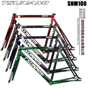 2025  쓰나미 고정 기어 자전거 프레임 SNM100 알루미늄 합금 셋 Fixie 단일 속도 포크  헤드셋