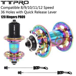 TTPRO PRO9 36 홀 디스크 브레이크 허브, 산악 자전거 플라워 드럼, 6 클로 120S 퀵릴리즈 MTB 7, 8, 9, 10