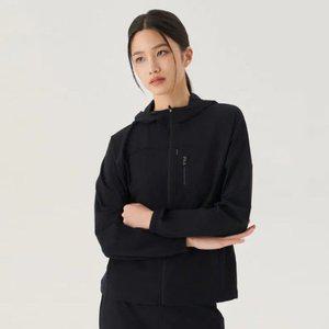[휠라]져지 PQF FS2FTG2252F-BLK 냉감 스트레치 후드 트레이닝 자켓