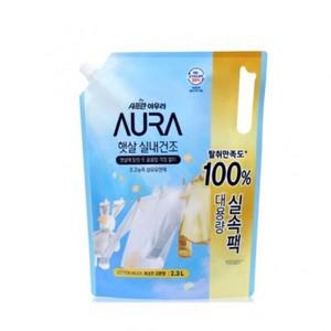 엘지생활건강 사프란 AURA 햇살실내건조 리필 2.3L 코튼