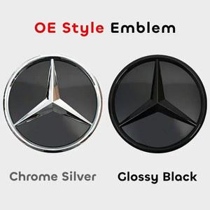 전면 그릴 스타 배지 ABS 크롬 실버 블랙 조명 OEM 엠블럼 메르세데스 벤츠 호환부품 GLC GLE GLS V 클래스 X253 W 67 X 67 W447