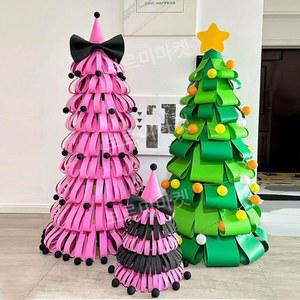 페이퍼트리 크리스마스 핑크 데스크탑 눈송이 DIY 공예품 포장지 접이식 기름 소품