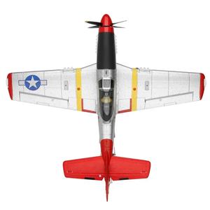 취미 RC XK A280 P-51 머스탱 3D/6G 시스템 560mm 날개 길이 2.4GHz 4CH EPP 비행기 RTF 초보자 LED 조명