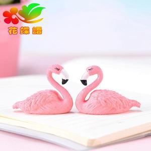 정원부자재 플라밍고 PVC 기념품 플라스틱 공예 케이크 창의적인 선물 장식 경품 액세서리 조경 미니어처 2