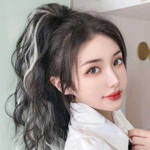 브릿지 테일 가발집게핀 묶음머리 붙임머리 긴머리 웨이브