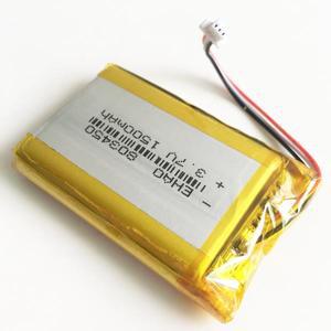 3.7V 1500mAh 리튬 폴리머 Lipo 충전식 배터리 + 휴대 휴대폰 DVD 용 JST 1.0/1.25/1.5/2.0/2.5mm 3pin 커