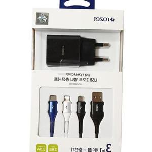 3IN1 USB 2포트 멀티 충전세트RX5900 케이블 충전기