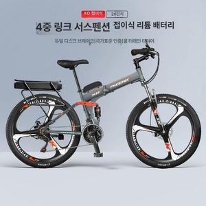 전기 산악 26인치 MTB 36V AU테크 고탄소강