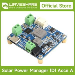 Waveshare Solar Power Manager 모듈D 6V~24V 태양광 패널 및 Type-C 전원 어댑터 5V3A Raspberry PiArduin