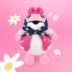 진로 두꺼비 키링껍 스탠딩 핑크 인형 키링 11cm